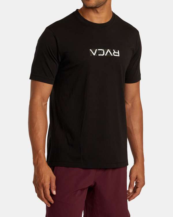 4 RVCA Layer Flip - Camiseta de manga corta para Hombre Negro AVYZT02321 RVCA