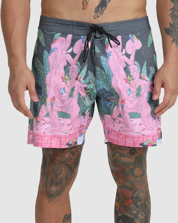 7 Luke Pelletier X Kristen Liu Wong Nightscape - Boardshorts for Men Black C1BSRBRVP2 RVCA