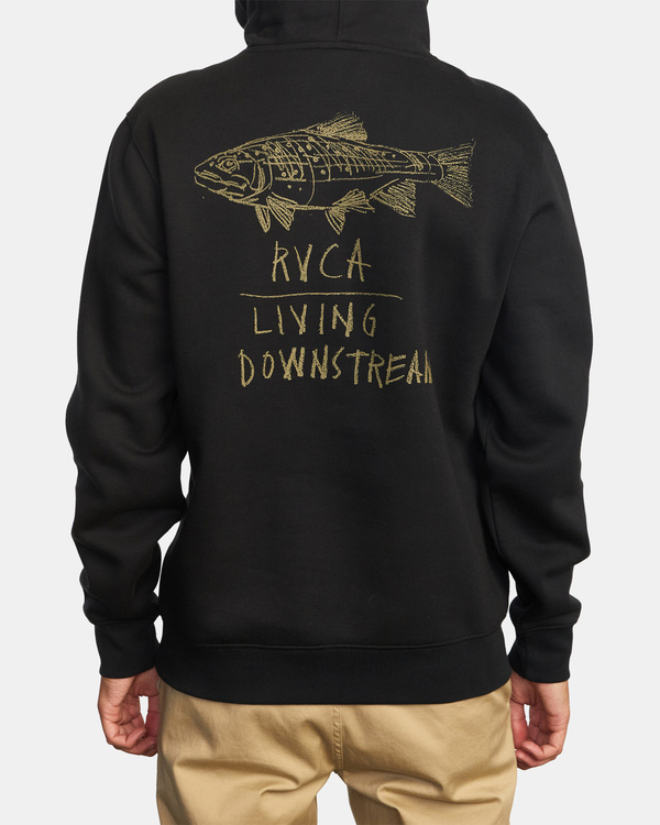 3 Ben Horton Downstream - Kapuzenpulli für Männer Schwarz C1HORERVP2 RVCA