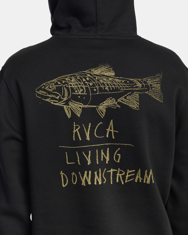 8 Ben Horton Downstream - Kapuzenpulli für Männer Schwarz C1HORERVP2 RVCA