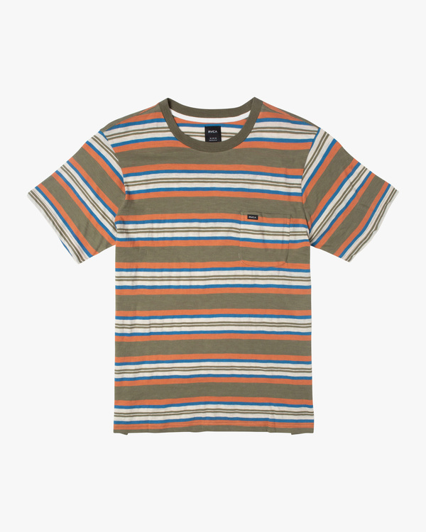 0 Blue Beat Stripe - Short Sleeve T-Shirt for Men  C1KTRARVP2 RVCA