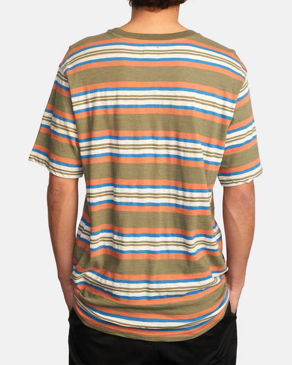 2 Blue Beat Stripe - Short Sleeve T-Shirt for Men  C1KTRARVP2 RVCA
