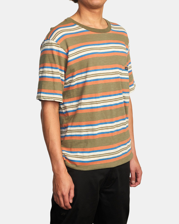 5 Blue Beat Stripe - Short Sleeve T-Shirt for Men  C1KTRARVP2 RVCA