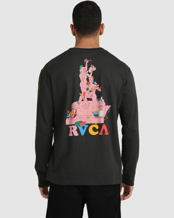 1 Luke Pelletier X Kristen Liu Wong Parrot Ice - Long Sleeve T-Shirt for Men  C1LSRCRVP2 RVCA