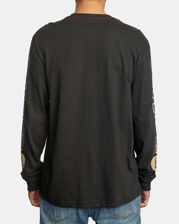 3 ANP - Long Sleeve T-Shirt for Men Black C1LSRGRVP2 RVCA