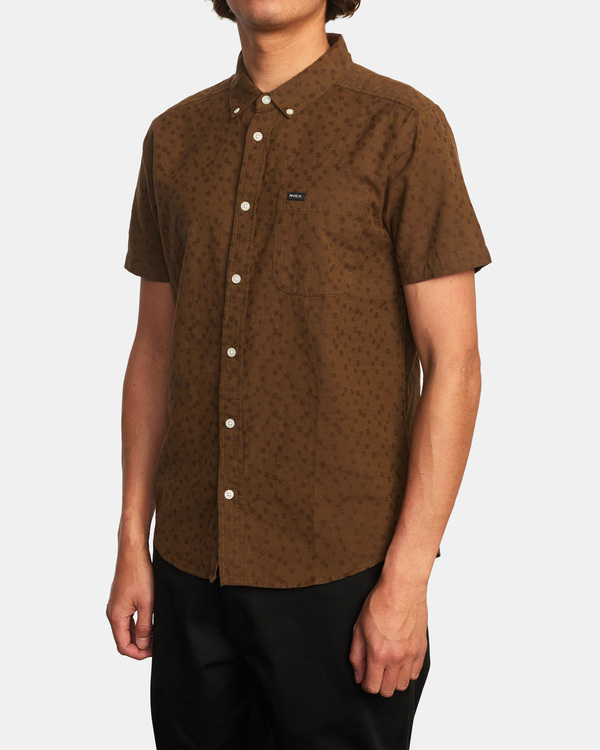 4 That'll Do Dobby - Short Sleeve Shirt for Men Pink C1SHRRRVP2 RVCA