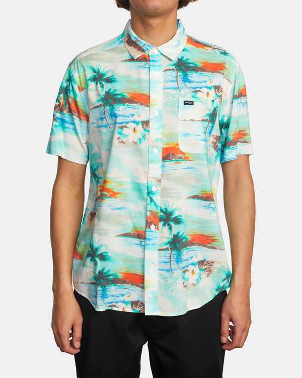 1 Paradiso - Kurzärmliges Hemd für Männer Blau C1SHRSRVP2 RVCA