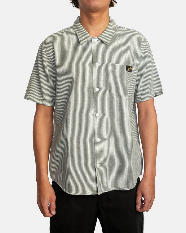 1 Recession Collection Day Shift Stripe - Kurzärmliges Hemd für Männer  C1SHRURVP2 RVCA