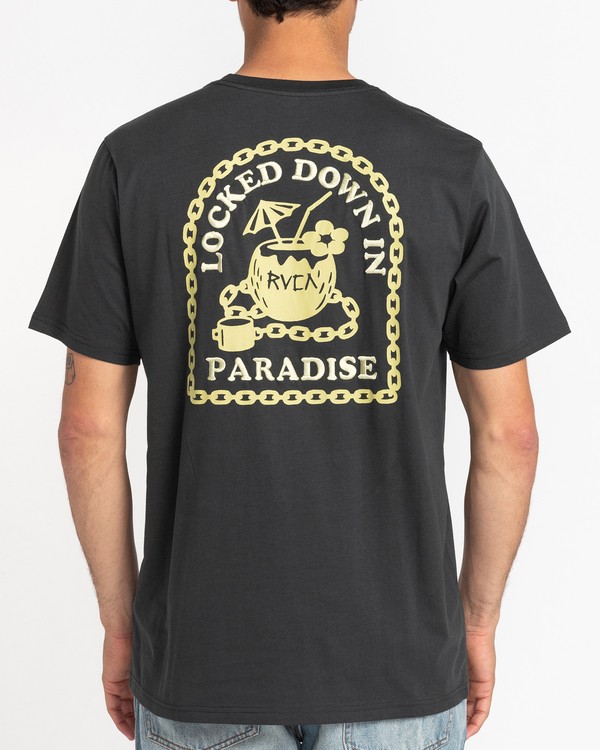 3 Locked Down - Short Sleeve T-Shirt for Men Black C1SSRIRVP2 RVCA