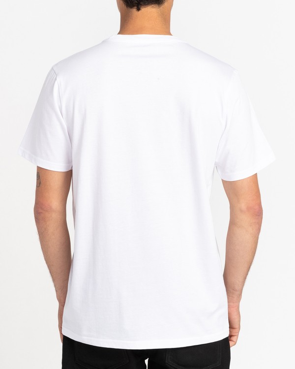 3 Motors - Short Sleeve T-Shirt for Men White C1SSRLRVP2 RVCA