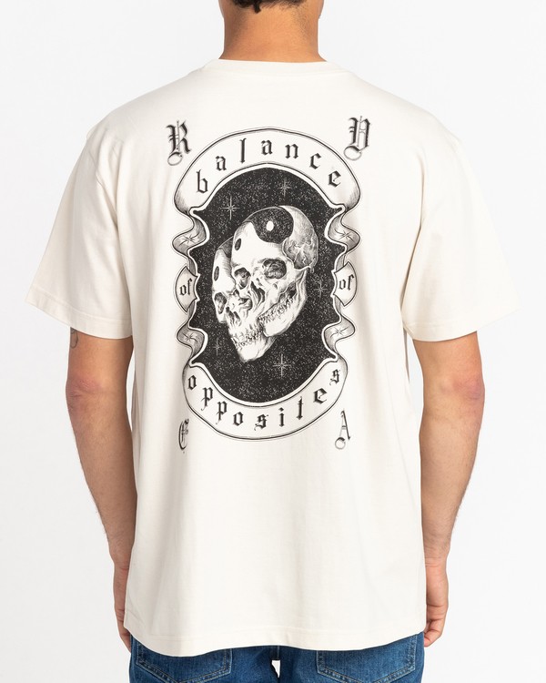 3 Benjamin Jean Jean Cosmic - Short Sleeve T-Shirt for Men White C1SSRSRVP2 RVCA