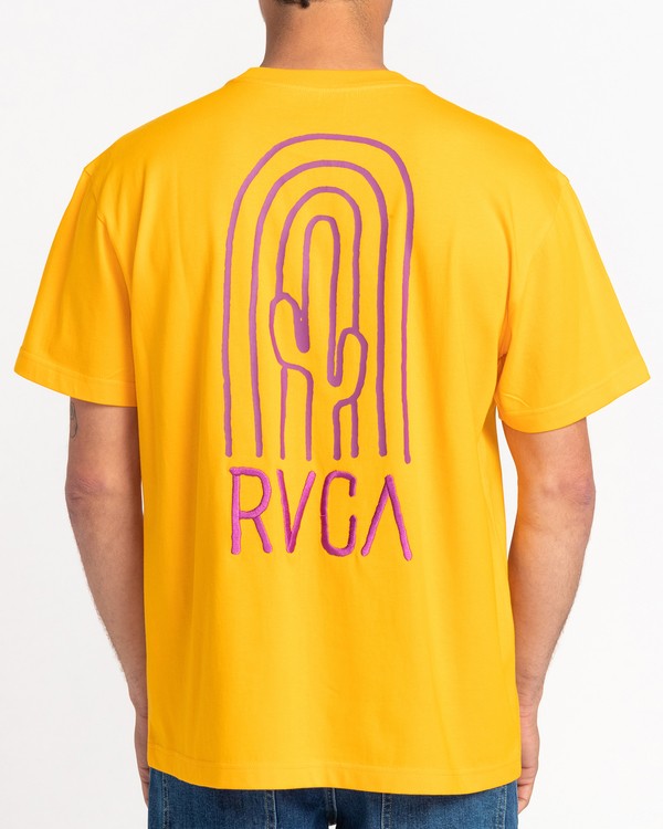 3 Hi Dez - Short Sleeve T-Shirt for Men Yellow C1SSRVRVP2 RVCA