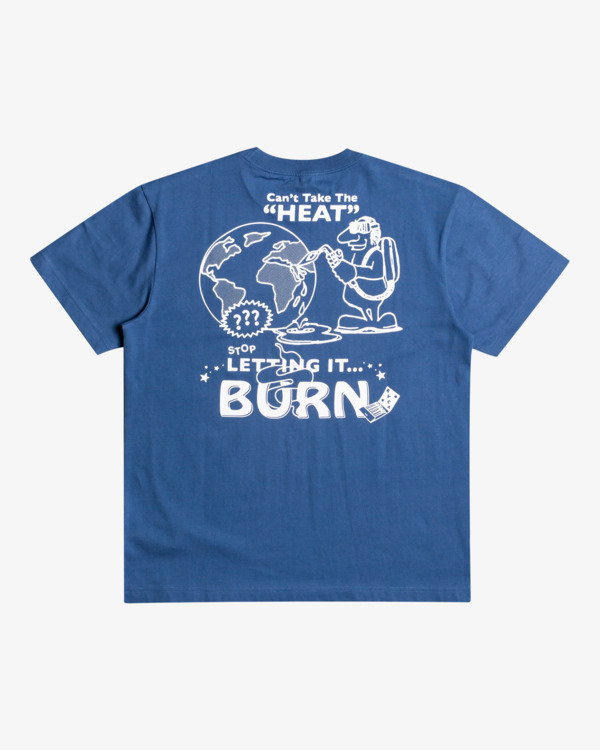 1 The Heat - Camiseta de manga corta para Hombre Azul C1SSRXRVP2 RVCA
