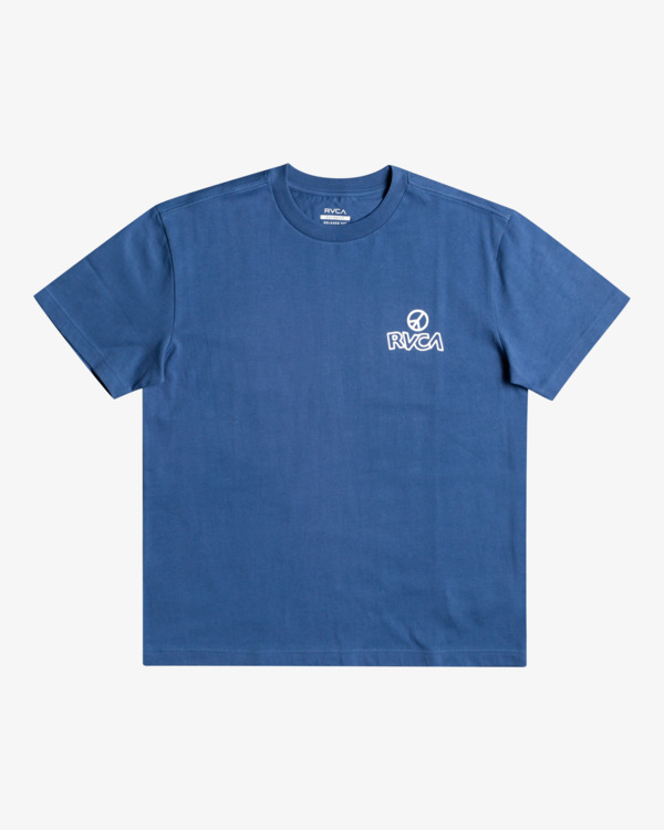 0 The Heat - Camiseta de manga corta para Hombre Azul C1SSRXRVP2 RVCA