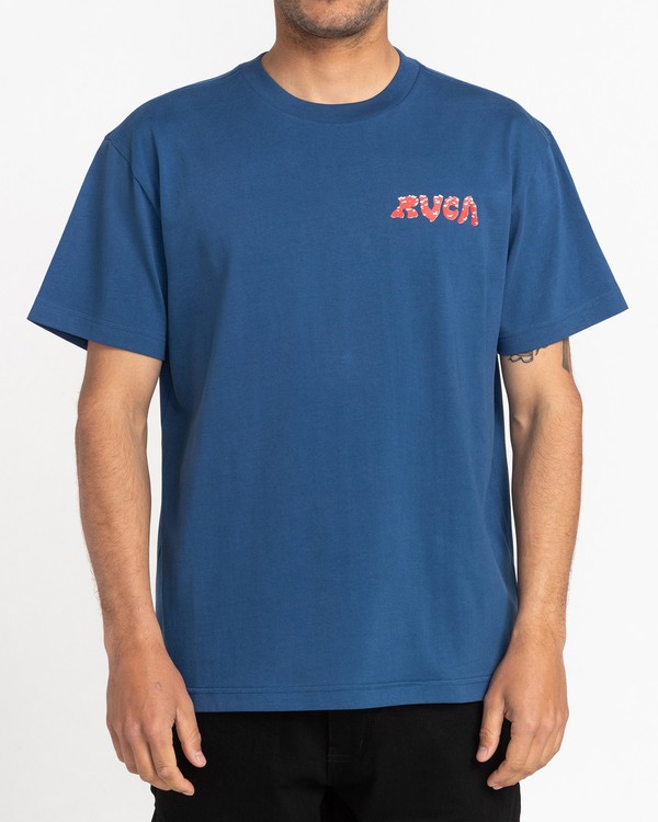 2 Alex Matus Land Snail - Short Sleeve T-Shirt for Men Blue C1SSRZRVP2 RVCA