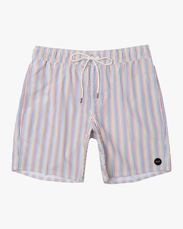 0 Perry Elastic - Elastic Swim Shorts for Men White C1VORARVP2 RVCA