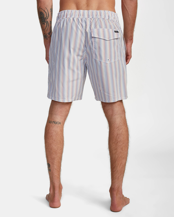 2 Perry Elastic - Elastic Swim Shorts for Men White C1VORARVP2 RVCA
