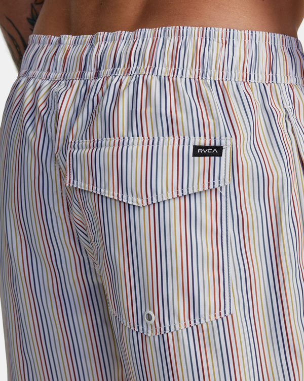 8 Perry Elastic - Elastic Swim Shorts for Men White C1VORARVP2 RVCA
