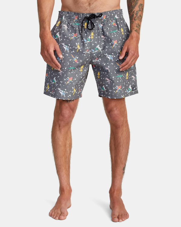 1 Luke Pelletier X Kristen Liu Wong - Elastic Swim Shorts for Men  C1VORBRVP2 RVCA