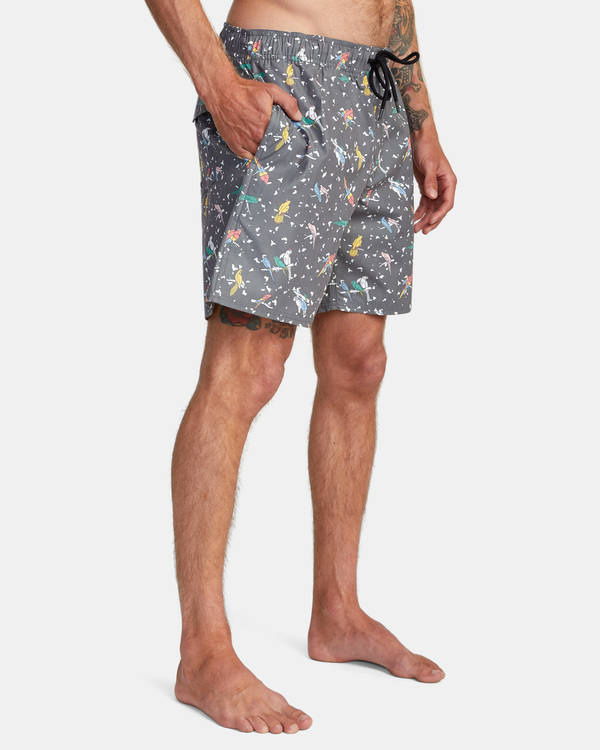 6 Luke Pelletier X Kristen Liu Wong - Elastic Swim Shorts for Men  C1VORBRVP2 RVCA