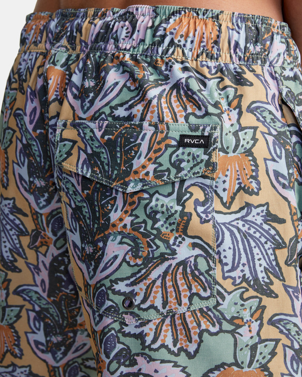 9 Daily - Elastic Swim Shorts for Men Blue C1VORERVP2 RVCA