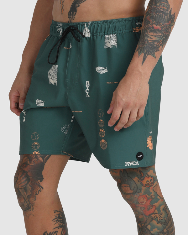 5 VA Pigment - Elastic Swim Shorts for Men  C1VORFRVP2 RVCA