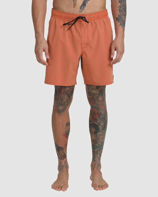 6 VA Pigment - Short de bain pour Homme Marron C1VORGRVP2 RVCA