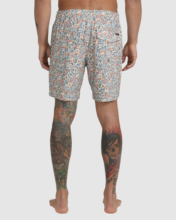 2 Barnes - Short de bain pour Homme Blanc C1VORHRVP2 RVCA