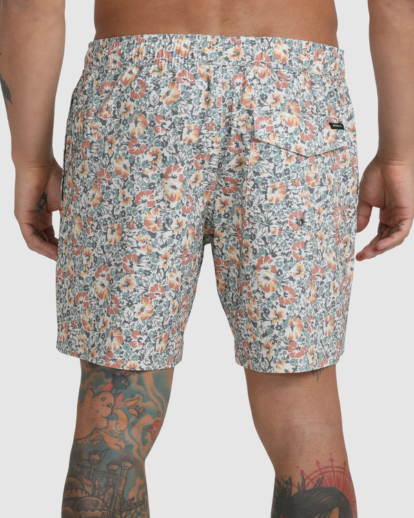 8 Barnes - Elastic Swim Shorts for Men White C1VORHRVP2 RVCA