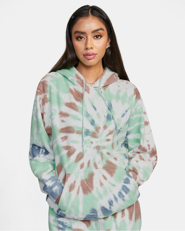 1 All The Way - Felpa con cappuccio da Donna Green C3HORCRVP2 RVCA