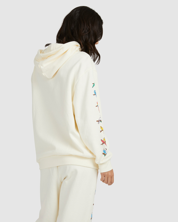 1 Luke Pelletier X Kristen Liu Wong Parrot Ice - Felpa con cappuccio da Donna  C3HORERVP2 RVCA