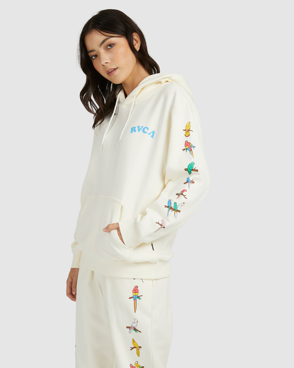3 Luke Pelletier X Kristen Liu Wong Parrot Ice - Felpa con cappuccio da Donna  C3HORERVP2 RVCA