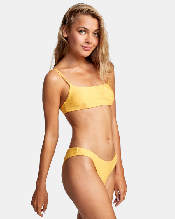 5 Brightside - Braguita de bikini de cobertura reducida para Mujer Amarillo C3SBRFRVP2 RVCA