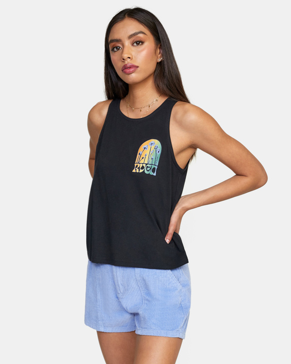 4 Dream Field - Camiseta sin mangas para Mujer  C3SGRBRVP2 RVCA