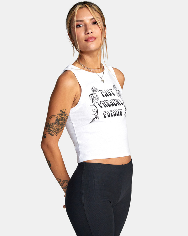 5 Future Flowers - Camiseta sin mangas para Mujer  C3SGRERVP2 RVCA