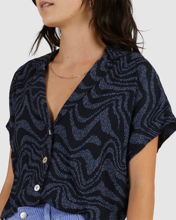 2 Strata Blouse - Short Sleeve Shirt for Women  C3SHRJRVP2 RVCA