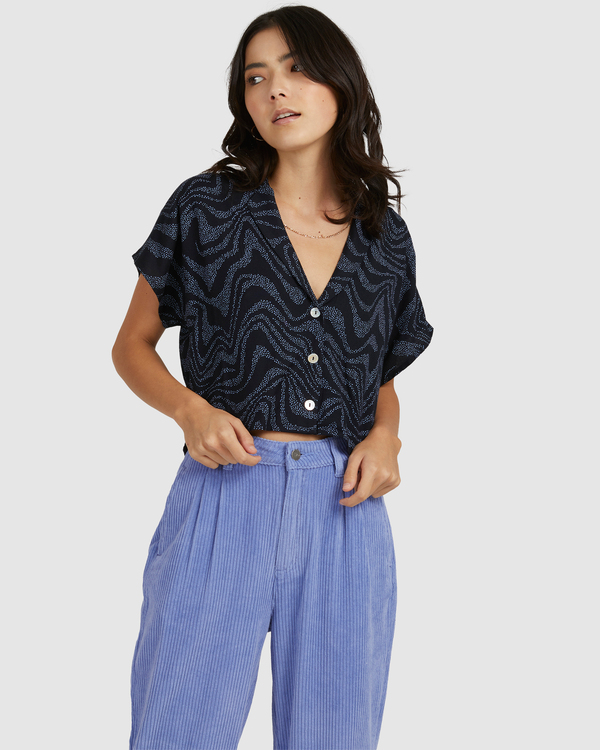 0 Strata Blouse - Short Sleeve Shirt for Women  C3SHRJRVP2 RVCA