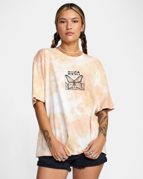 1 In The Air - Short Sleeve T-Shirt for Women Orange C3SSRGRVP2 RVCA