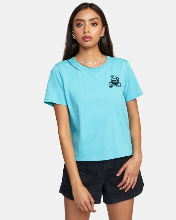 0 Locked Down - T-Shirt für Frauen Blau C3SSRLRVP2 RVCA