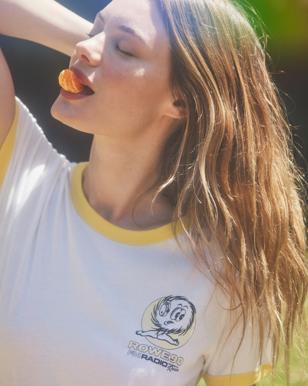 0 Camille Rowe Radio - Short Sleeve T-Shirt for Women  C3SSRTRVP2 RVCA