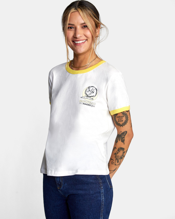 5 Camille Rowe Radio - Short Sleeve T-Shirt for Women  C3SSRTRVP2 RVCA