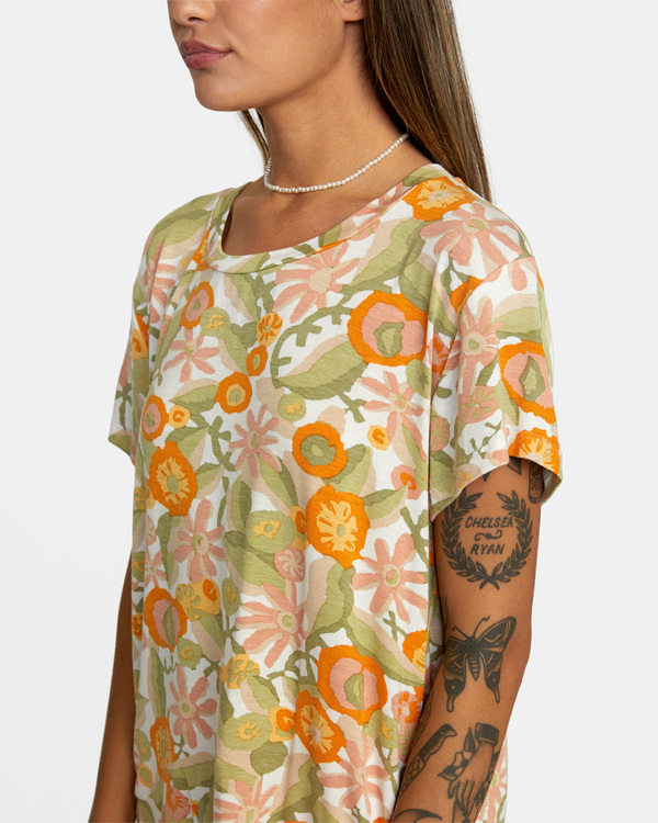 2 Recess - Short Sleeve T-Shirt for Women Yellow C3TPRJRVP2 RVCA