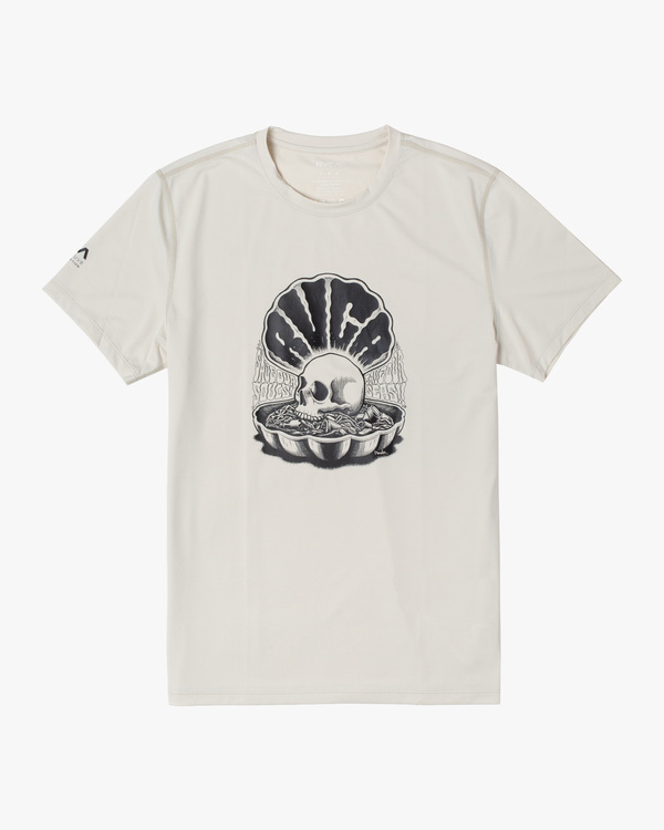 0 RVCA Surf - Surf Tee UPF 40+ Sonnenschutz für Männer Weiss C4MYRERVP2 RVCA