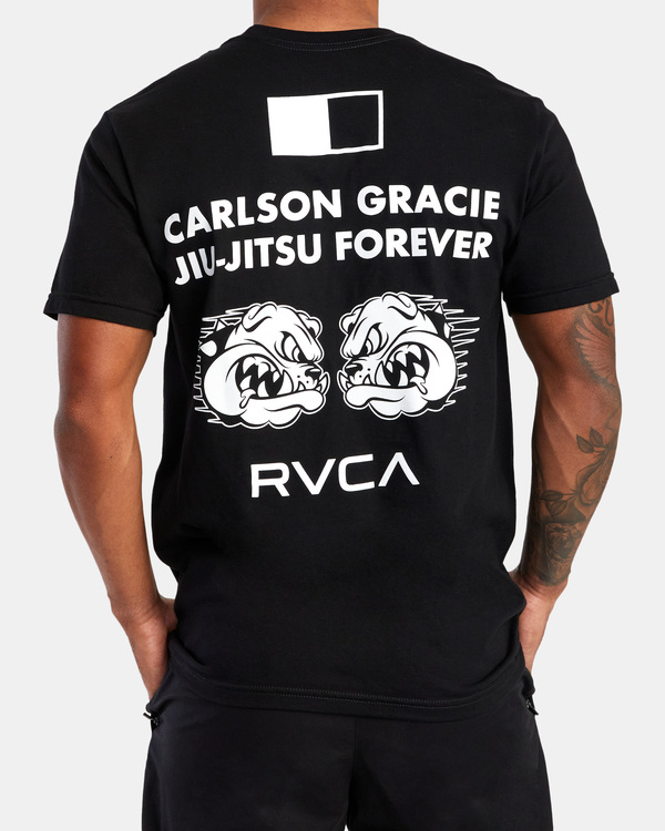 3 Carlson Gracie Forever - Camiseta de manga corta para Hombre  C4SSGARVMU RVCA