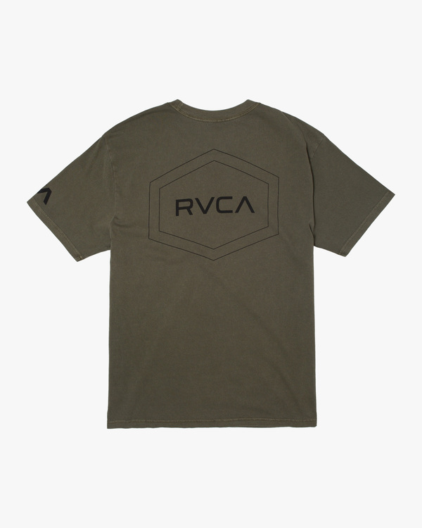 1 Big Pin Hex - Short Sleeve T-Shirt for Men Green C4SSMERVP2 RVCA