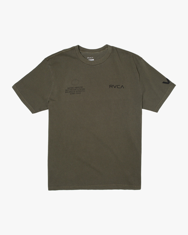 0 Big Pin Hex - Short Sleeve T-Shirt for Men Green C4SSMERVP2 RVCA