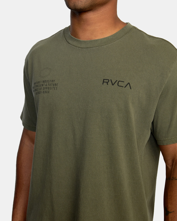 4 Big Pin Hex - Short Sleeve T-Shirt for Men Green C4SSMERVP2 RVCA