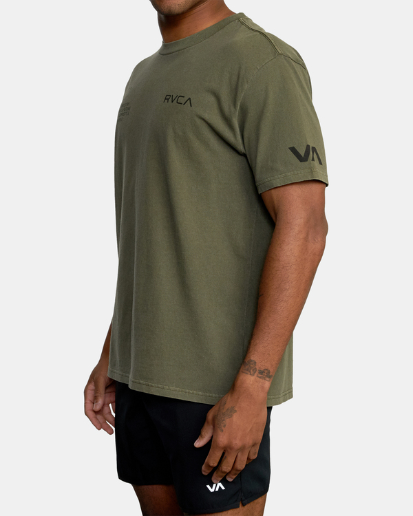5 Big Pin Hex - Short Sleeve T-Shirt for Men Green C4SSMERVP2 RVCA