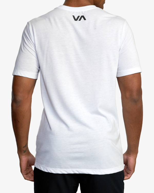 3 VA RVCA Blur - Short Sleeve T-Shirt for Men White C4SSMVRVP2 RVCA