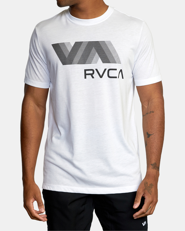 10 VA RVCA Blur - Short Sleeve T-Shirt for Men White C4SSMVRVP2 RVCA